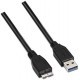 USB 3.0 A Male to Micro B Cable Compatible with Samsung Galaxy S5/Note 3/Note Pro 12.2 and Hard Disk Drives 