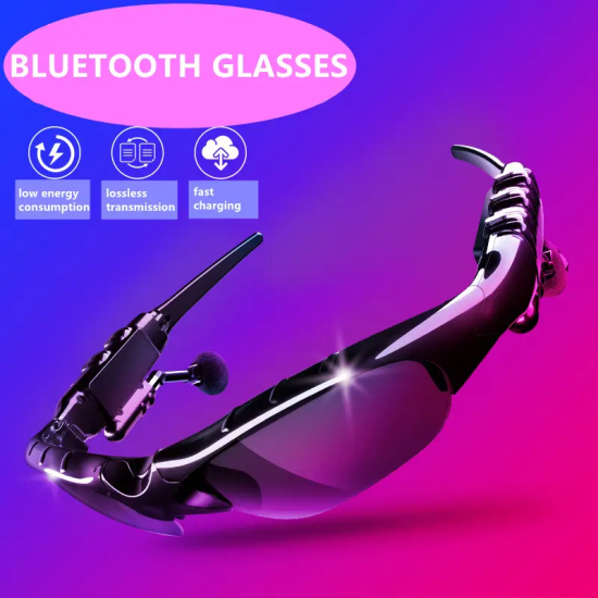 Wireless Bluetooth 5.0 Smart Polarized Sunglasses Stereo Headset Headphones Earphone