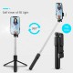 Foldable LED Light Selfie Stick Wireless Bluetooth Tripod 360 Rotating Selfie Stick