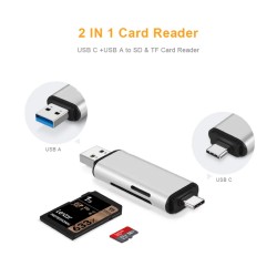 USB-C to USB-A 3.0 2in1 SD/TF Card Reader  