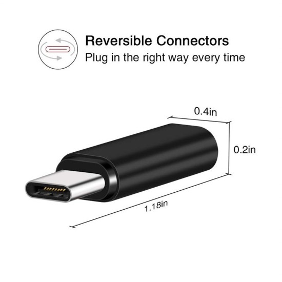 Type-C Male  to 8 Pin Female Adaptor