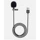 USB Wired Clip On Microphone Mic 1.5m Length Cable for Phone and Laptop Mini Microphones