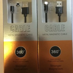Magnetic Nylon Data Cable Type-C and Lightning for iPhone