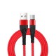 Fast Charging Mermaid for Android Micro, Type-C and iPhone Fabric Data Cable - 1 metre 