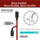 Fast Charging Braided Two Colour Data USB Cable for iPhone 8 Pin, Android MicroUSB and Type C