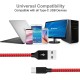 Fast Charging Braided Two Colour Data USB Cable for iPhone 8 Pin, Android MicroUSB and Type C