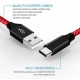 Fast Charging Braided Two Colour Data USB Cable for iPhone 8 Pin, Android MicroUSB and Type C