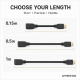 AMEEGO HDMI Male to Female Extension Cable – 4K 60Hz, HDR10, 15Gbps, Black