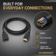 AMEEGO HDMI Male to Female Extension Cable – 4K 60Hz, HDR10, 15Gbps, Black