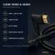 Right Angled HDMI Extension Gold Plated Cable Male to Female Adapter  0.5m / 1m (C-063)  