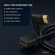 Right Angled HDMI Extension Gold Plated Cable Male to Female Adapter  0.5m / 1m (C-063)  