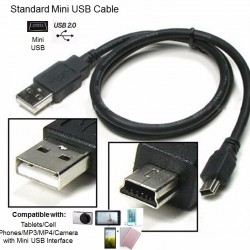 1m 2m 3m USB 2.0 Male A to Mini B V3 Cable 5 Pin Charging Cable for Digital Cameras MP3 MP4 Data Charger Cable