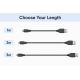 USB 2.0 Type-A to Mini USB-B 5-Pin Data & Charging Cable – 1m / 2m / 3m
