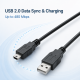 USB 2.0 Type-A to Mini USB-B 5-Pin Data & Charging Cable – 1m / 2m / 3m