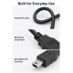 USB 2.0 Type-A to Mini USB-B 5-Pin Data & Charging Cable – 1m / 2m / 3m