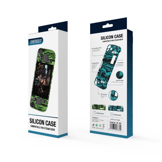 Camouflage Silicone Case for Steam Deck Console