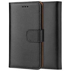 Genuine Leather Wallet Case for iPhone in 10 Colours 
