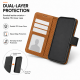 Genuine Leather Wallet Case for iPhone in 10 Colours 