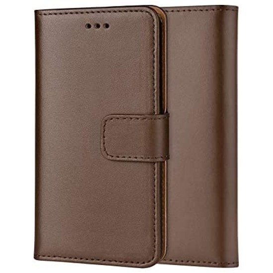 Genuine Leather Wallet Case for iPhone in 10 Colours 