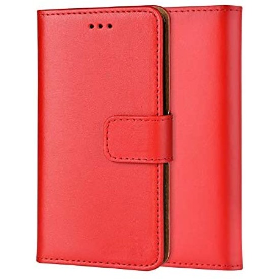 Genuine Leather Wallet Case for iPhone in 10 Colours 