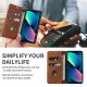 Finger Strap Kickstand PU Leather Flip Card Slots Wallet case for Samsung 'A' series (6 colours)