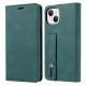 Finger Strap Kickstand PU Leather Flip Card Slots Wallet Case for iPhones (6 colours)