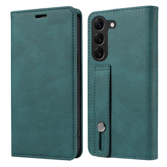 Finger Strap Kickstand PU Leather Flip Card Slots Wallet case for Samsung 'A' series (6 colours)