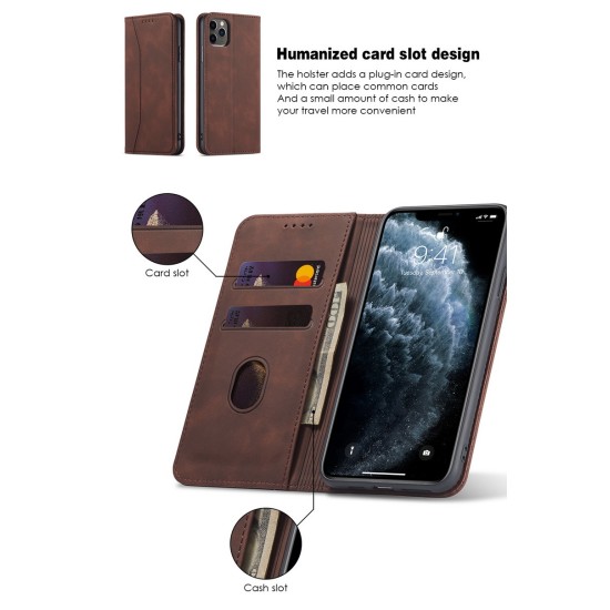 Premium Luxury Dream Strong Magnetic Leather Flip Wallet  Case with Card Slot Holder For iPhones