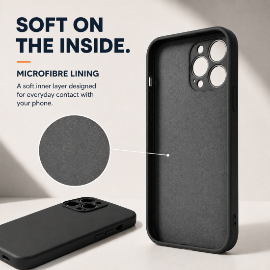 Deluxe Premium Liquid Silicone Back Case for iPhone 