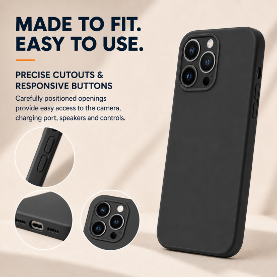 Deluxe Premium Liquid Silicone Back Case for iPhone 