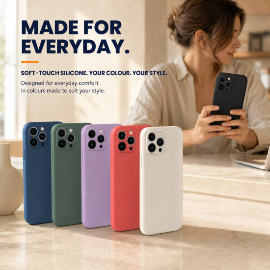 Deluxe Premium Liquid Silicone Back Case for iPhone 