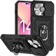 Armour Case with Lens Sliding Camera Protection and Ring Stand with Magnet