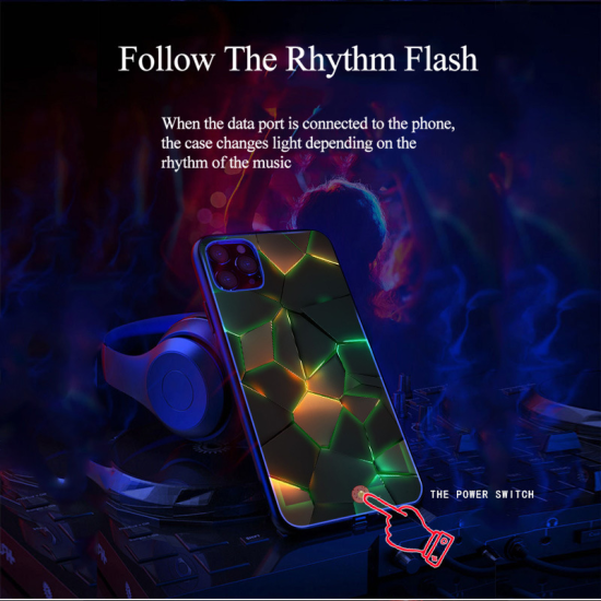 Luminous Intelligent Sound Control Light-Up Phone Case for iPhone 14 Models