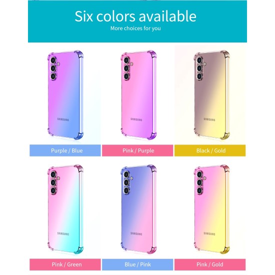 Gradient Silicon Gel Case for Samsung – Stylish Dual-Tone Protection