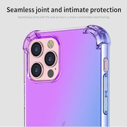 Gradient Silicon Gel Case for iPhone – Stylish Dual-Tone Protection