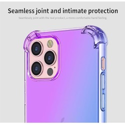 Gradient Silicon Gel Case for iPhone – Stylish Dual-Tone Protection