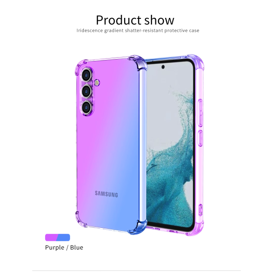 Gradient Silicon Gel Case for Samsung – Stylish Dual-Tone Protection