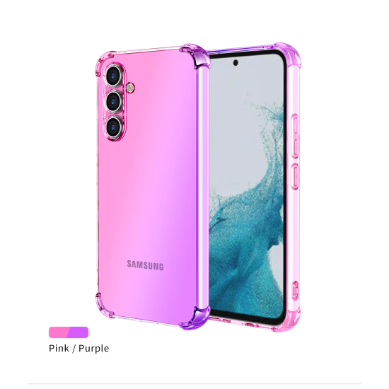 Gradient Silicon Gel Case for Samsung – Stylish Dual-Tone Protection