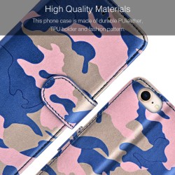 Military Army Style Camouflage Book Case for iPhone