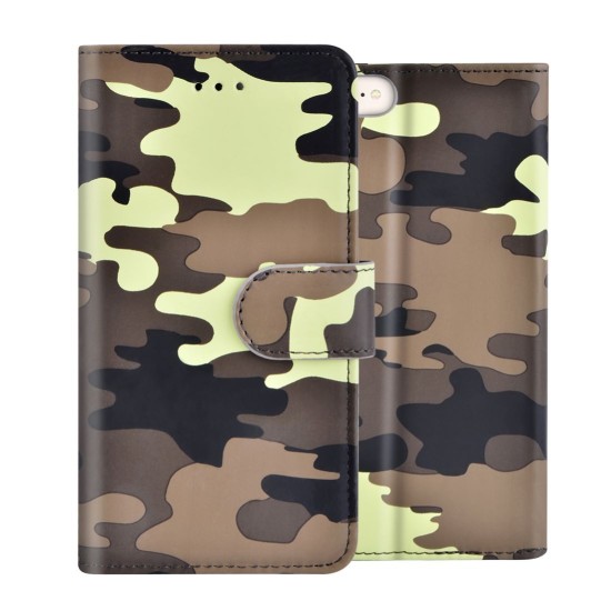 Military Army Style Camouflage Book Case for iPhone