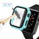 2 In 1 Tempered Film Hard PC Case for Apple Watch Series 3 4 5 6 se 7 8  38/40/41/42/44/45mm