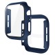 2 In 1 Tempered Film Hard PC Case for Apple Watch Series 3 4 5 6 se 7 8  38/40/41/42/44/45mm