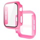 2 In 1 Tempered Film Hard PC Case for Apple Watch Series 3 4 5 6 se 7 8  38/40/41/42/44/45mm