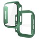 2 In 1 Tempered Film Hard PC Case for Apple Watch Series 3 4 5 6 se 7 8  38/40/41/42/44/45mm