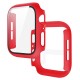 2 In 1 Tempered Film Hard PC Case for Apple Watch Series 3 4 5 6 se 7 8  38/40/41/42/44/45mm