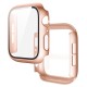 2 In 1 Tempered Film Hard PC Case for Apple Watch Series 3 4 5 6 se 7 8  38/40/41/42/44/45mm