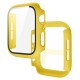 2 In 1 Tempered Film Hard PC Case for Apple Watch Series 3 4 5 6 se 7 8  38/40/41/42/44/45mm