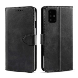 PU Leather Wallet Case for Samsung "J" Series - Black