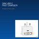 AMEEGO 30W GaN UK Charger with Retractable USB-C or Lightning-Compatible Cable & USB-C Port