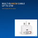 AMEEGO 30W GaN UK Charger with Retractable USB-C or Lightning-Compatible Cable & USB-C Port